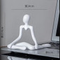 Nordic Style Thinker Ornament Thinker Statue Art Abstract Sculpture Home Bookshelf Decor Living Room Home Desktop Decoration — image 6 of 11