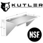 Stainless Steel Shelf - NSF Commercial Kitchen Wall Shelving — image 19 of 26