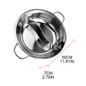 Stainless Steel Pot Hotpot Induction Cooker Gas Stove Compatible Pot Home Kitchen Cookware Soup Cooking Pot Twin Divided — image 10 of 11