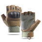Tactical Gloves for Men - Half Finger Outdoor Training & Combat Hard Shell Protective Riding Sports Gloves with Anti-Slip Grip — image 16 of 28