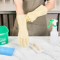 Cleaning Gloves Case Of 1 Rubber 22 Mil Household Gloves Chemical-Resistant Puncture-Resistant Abrasion-Resistant Yellow — image 8 of 8