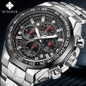 Marque De Luxe Pour Hommes WWOOR Montres De Sport Hommes Mode Casual Dress Golden Chronograph Watch Homme Big Dial Homme Montre-bracelet Relogio Masculino — image 5 of 21