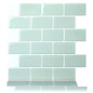 4PCS Home Decor White/Biege/Gray/Light Green/Black 3D Brick Wall Waterproof Self-Adhesive Brick Wall Stickers 3D Tile Wallpapers Bathroom Kitchen Decoration Mosaic Tile Wall Sticker — image 17 of 19