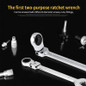 1pc/2pcs Metric Flex-Head Ratcheting Combination Wrench 72 Teeth 12 Point Dual-purpose Rachet Wrench Ended Spanner Hand Tools (6mm-24mm To Choose) — image 12 of 55