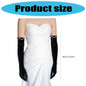 Classical French Black Gloves Velvet Gloves Armwear for Evening Party Wedding — image 10 of 12