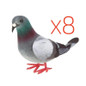 1/5/8pcs Simulation Foam Pigeon Model Fake Artificial Imitation Bird Animal Home Garden Ornament Miniature Decoration — image 13 of 13