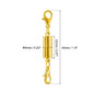 8PCS Magnetic Lobster Clasp DIY Jewelry Making Accessories Gold Necklace Bracelet Connector Hook Clasp Metal Silver — image 5 of 12