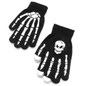 1 Pair Skeleton Gloves Unisex Claw Ghost Bone Knitted Mittens — image 4 of 11