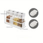 Kitchen Seasoning Spice Box Oil Pot Combination Storage Sealed Moisture-proof Spice Bottle Four Compartments Spice Jar — image 6 of 12
