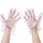 200/100pcs Disposable PE Plastic Film Gloves,Leak-proof Useful Sanitary Gloves,Food Prep Gloves,print Transparent Protective Gloves for Barbecue, Cleaning, Dish washing, Restaurant,One Size Fits Most — image 16 of 16