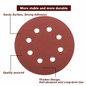 10PCS/20PCS/50PCS 125mm 8 Hole Sanding Discs Hook and Loop Adhesive Sandpaper 40Grit-2000Grit Sanding Paper Sanding Disc Abrasive Polishing Tools — image 7 of 20