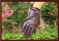 New Winter Ladies Leather Gloves Leather Lace Touch Gloves Warm  Cycling Gloves(3 Colors) — image 12 of 21