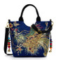 Ethnic Style Embroidery Bag Bag Canvas Peacock Embroidery Little Women's Bag Middle-aged One-shoulder Carry Diagonal Crossover Bag — image 9 of 18