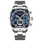 Herr Top Brand Luxury Blue Steel Quartz Chronograph Luxury Men Watch Blue Steel Men'S Watch Blue Dial — image 21 of 22