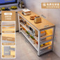 Multifunctional Kitchen Storage Cabinet with Microwave Stand and Cutting Board — image 34 of 58