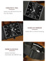 Black Business Mens Watches Square Dial Waterproof En Acier Inoxydable Montre-Bracelet Hommes Montres Quartz Watch WWOOR Uhren Herren Wasserdicht — image 16 of 22