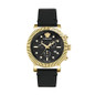 VChrono Classic Collection Luxury Mens Watch Timepieces With A Black Strap And Dial Featuring A Gold Case — image 7 of 9