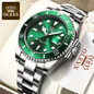 Luxury Business Watches Big Dial Watch Gift Gold Watch for Men Rotatable Bezel Sapphire Glass Stainless Steel Band Sport Quartz Wristwatch Reloj Uhrenbeweger — image 9 of 21