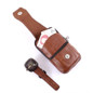 Men Leather Waist Bag, Multifunction Fanny Pack, Large Capacity Belt Bag,Brown Shoulder Bags Crossbody Bags,Multi-layer Buckle Mobile Phone Bag — image 20 of 20