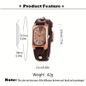 Color scale retro square women's quartz watch — image 10 of 22