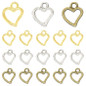 50/100Pcs Alloy Mini Sweet Hollow Love Heart Shape Charms for DIY Earrings Jewelry Making Accessories — image 4 of 11