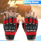 1 Pair Motorcycle Gloves, Half Finger / Full Finger Motorbike Riding Gloves Touchscreen Gloves Outdoor Sports Cycling Hiking Gloves Tactical Mittens Skiing Glove — image 54 of 70