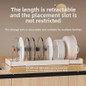 Adjustable Kitchen Pot and Pan Rack - Expandable Countertop or Cabinet Organizer for Cookware, Lids, and Dishes — image 4 of 9