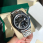 Black Crystal Log Watch for Men – Automatic Mechanical Movement, Stainless Steel Band, Water-Resistant, Dual Calendar Display — image 21 of 22