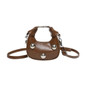 Women Retro Messenger Bag PU Leather Shoulder Crossbody Bag Small Handbag Simple Shopping Dating Bag Everyday Bag — image 10 of 16