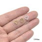 50/100Pcs Alloy Mini Sweet Hollow Love Heart Shape Charms for DIY Earrings Jewelry Making Accessories — image 5 of 11