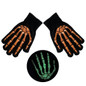 Novelty Halloween Glowing Claw Gloves Scary Cosplay Costume Full Finger Gloves Adult Unisex Gothic Knitting Gloves BUT — image 12 of 15