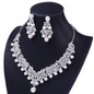 Bridal Wedding Jewelry Set for Rhinestone Choker Earrings Crystal Tiara for Wome — image 5 of 12