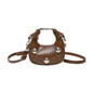 Women Retro Messenger Bag PU Leather Shoulder Crossbody Bag Small Handbag Simple Shopping Dating Bag Everyday Bag — image 16 of 16