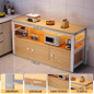 Multifunctional Kitchen Storage Cabinet with Microwave Stand and Cutting Board — image 18 of 58