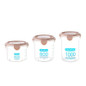 2pcs Kitchen Transparent Sealed Jar Refrigerator Snack Food Seal Preservation Storage Boxes Grain Organizer Jar Home Kitchen Supplies — image 7 of 16