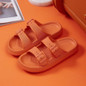 Double Buckle Adjustable 4cm Thickness Ultra Cushioning Sandals Slippers Soft Slide Sandals for Women Men Non-Slip Shower Shoes Bath Slippers Summer Beach Slides — image 13 of 36