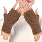 Winter Warm Gloves Fingerless Wrist Length Warm Gloves Hand Arm Warmer Half Finger Gloves Stretchy Knitted Gloves ZOU — image 22 of 22