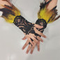 Lace Gloves Full Finger Gloves 1920s Women Bridal Gloves Wedding Gloves — image 5 of 11