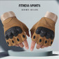 Tactical Half Finger Gloves for Men, Military Training & Motorcycle Riding, Non-Slip Grip, Durable Outdoor Safety Protection — image 16 of 19