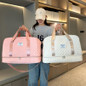 Travel bag Large capacity women's fitness bag Luxury oversized handbag - fashionable and practical compartment design, suitable for travel adventure and fitness activities Lightweight maternity bag storage bag Short business trip luggage bag Independent shoe compartment Lightweight luggage bag, — image 9 of 23