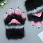Boys Girls Cartoon Paw Shape Gloves Plush Mittens — image 5 of 9