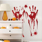 Horror Halloween Decoration Wall Stickers Bloody Fingerprint Blooding Handprint Foot 3D Wallpaper Waterproof Floor Door Decor — image 6 of 15