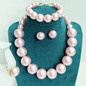 4Pcs/Set Elegant Vintage Pearl Necklace Set Korean Style Women Choker Bridal Wedding Jewelry with Earrings Ring Fashion Accessories — image 21 of 55