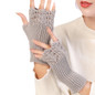 Winter Warm Gloves Fingerless Wrist Length Warm Gloves Hand Arm Warmer Half Finger Gloves Stretchy Knitted Gloves ZOU — image 19 of 22