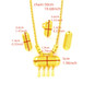 Africa Classic Golden Color Jewellery Set Ethiopia Earrings Pendant Rings Dubai Saudi Arab Bridal Wedding Accessories Party Gifts — image 9 of 9