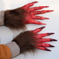 Halloween Cosplay Wolf Claw Shape Gloves Full Finger Mitten Carnivals Outdoor Gloves Rubber Gloves for Boys Girls WON — image 9 of 13