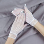 Breathable Evening Party Gloves Stretchy Fishnet Gloves for Wedding Ceremony — image 7 of 12