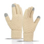 Winter Warm Touchscreen Gloves, Fluff Lined Thicken Knit Gloves Elastic Cuff Windproof Cycling Gloves For Running, Cycling, Driving, Hiking, Walking, Texting, Freezer Work, Gardening, And Daily Activities — image 11 of 18