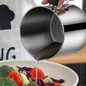 1pc Home Kitchen Container With Strainer Easy To Holding When Need Stainless Steel Made For Storage Cooking Oil And Grease 1.8L/ 60 Oz — image 8 of 11