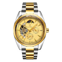 TEVISE Swiss Automatic Tourbillon Watch for Men - Waterproof Luxury Business Chronograph with Stainless Steel Band — image 2 of 25
